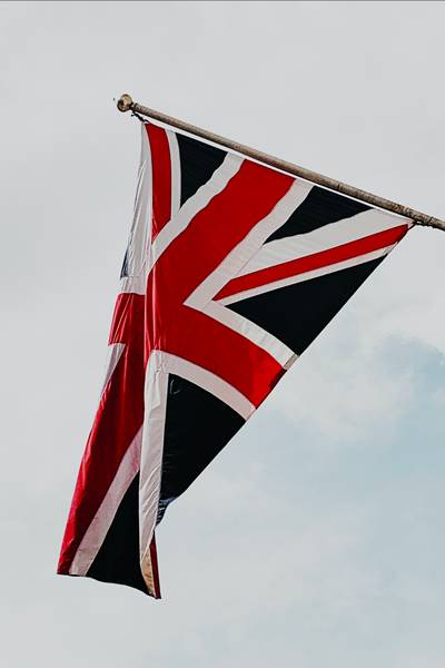 Flaga Wielkiej Brytanii jako symbol języka angielskiego tłumacz języka angielskiego